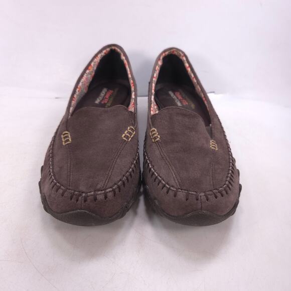 Skechers Relaxed Fit Pedestrian Moccasin Flat Womens Size 7 48930 Brown - Picture 2 of 9